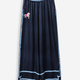 Women's trousers with silk