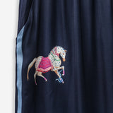 Women's trousers with silk