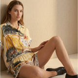 Women’s shorts with silk