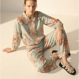 Women’s ‘bomber’ style jacket with silk