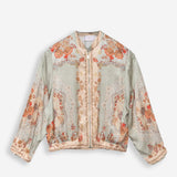 Women’s ‘bomber’ style jacket with silk