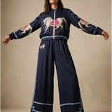 Women's Bomber jacket with silk