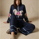 Women's Bomber jacket with silk