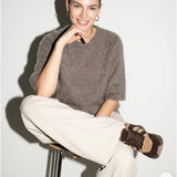 Women's jumper made from baby alpaca wool