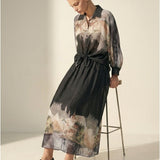 Women’s skirt with silk