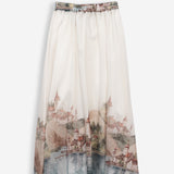 Women’s skirt with silk