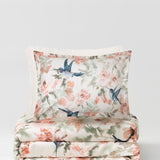 Satin bed linen set in 210 thread count cotton fibre, 160x200 cm