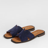 Women's slip-on leather mules