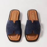 Women's slip-on leather mules