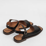 Women's leather slippers