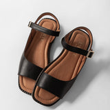 Women's leather slippers