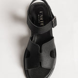 Women's leather slippers