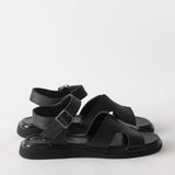 Women's leather slippers