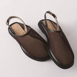 Women's leather slippers