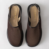 Women's leather slippers