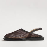 Women's leather slippers