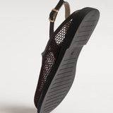 Women's leather slippers