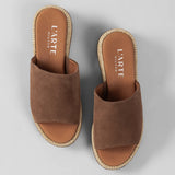 Women's slip-on leather mules