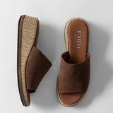 Women's slip-on leather mules