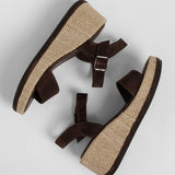 Women's leather slippers