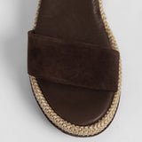 Women's leather slippers