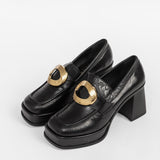Women’s leather high heels