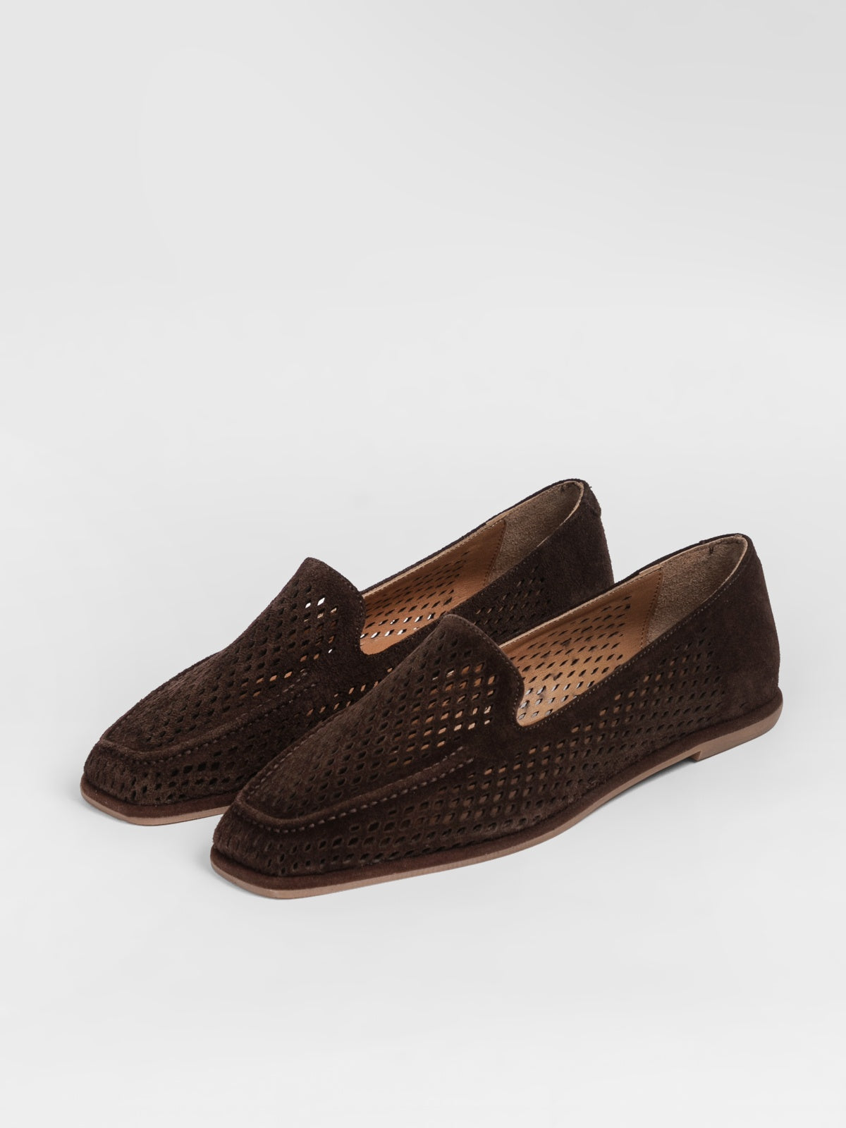 Women's leather moccasins
