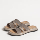 Women's embossed sandals