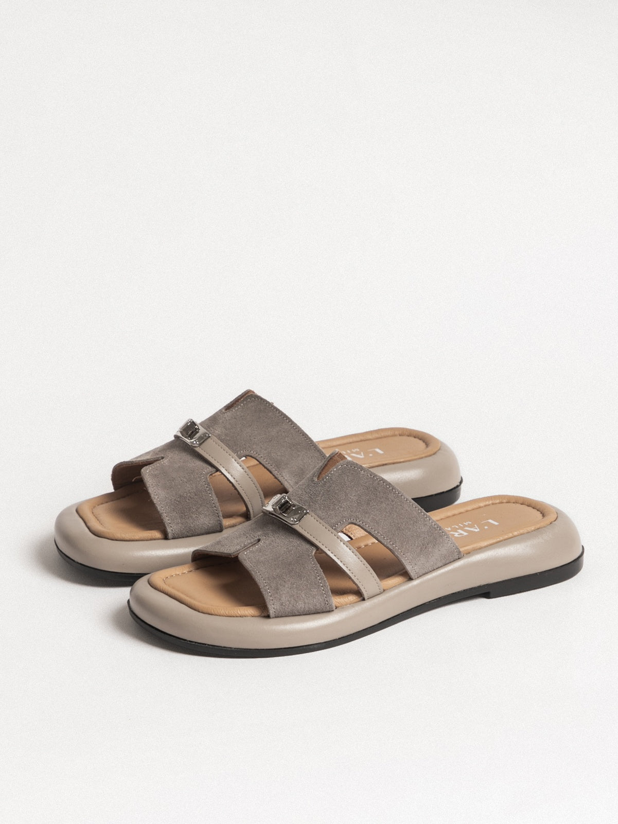 Women's embossed sandals