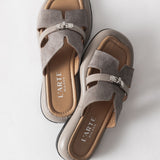 Women's embossed sandals