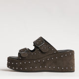 Women's embossed sandals