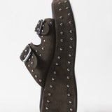 Women's embossed sandals