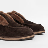 Women’s leather ankle boots with insulation