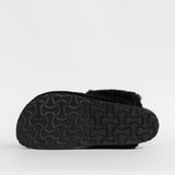 Women’s leather outdoor slippers with insulation