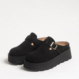 Women's leather outdoor slippers