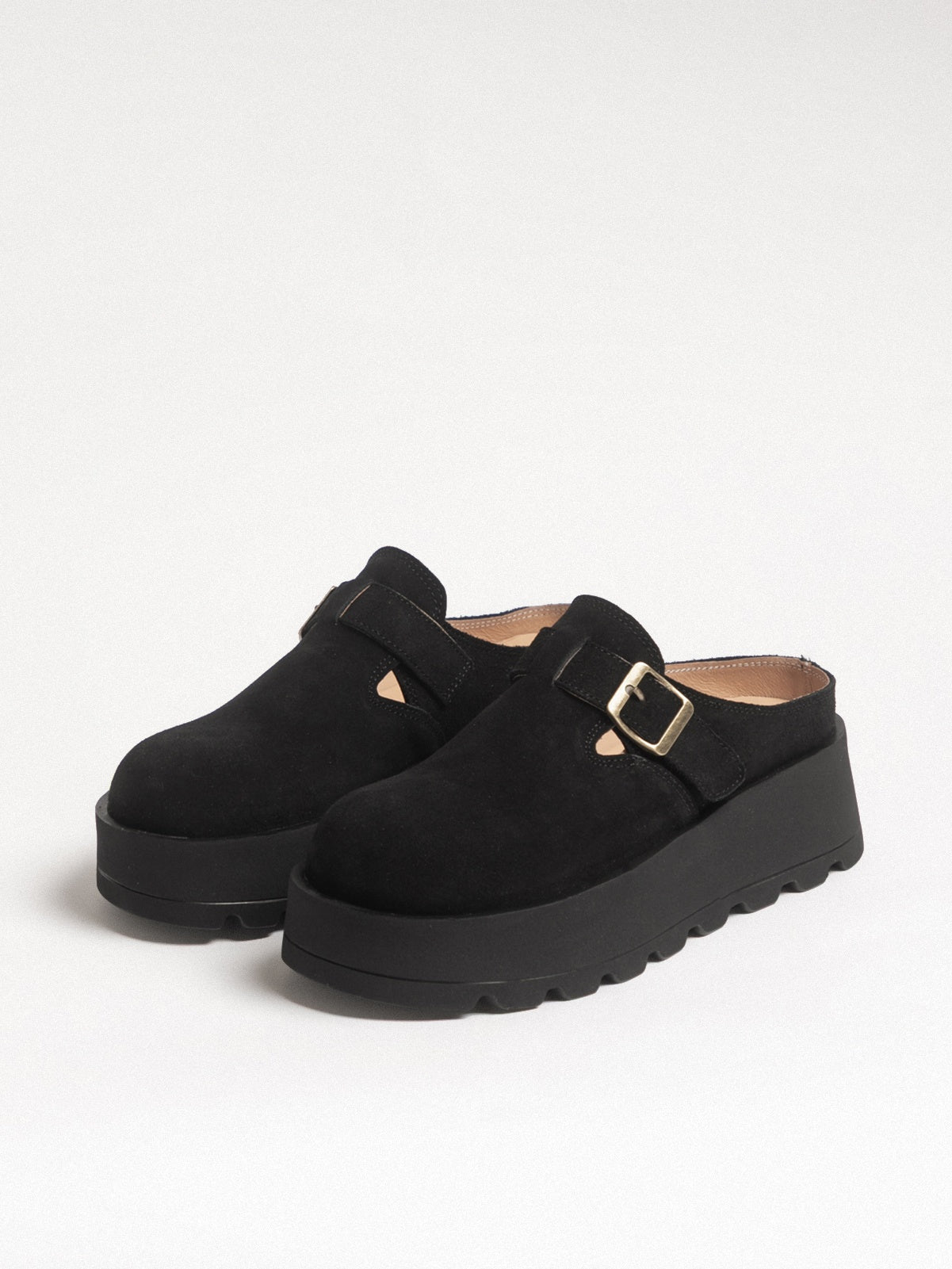 Women's leather outdoor slippers