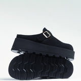Women's leather outdoor slippers