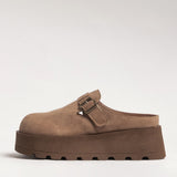 Women's leather outdoor slippers