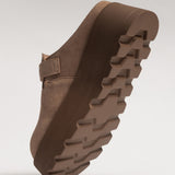 Women's leather outdoor slippers