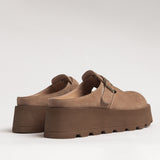 Women's leather outdoor slippers