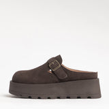 Women's leather outdoor slippers