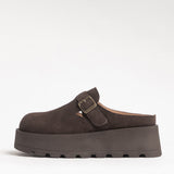 Women's leather outdoor slippers