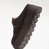 Women's leather outdoor slippers