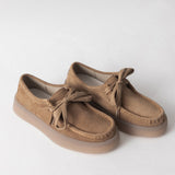 Women's leather moccasins