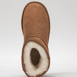 Women's leather boots with insulation