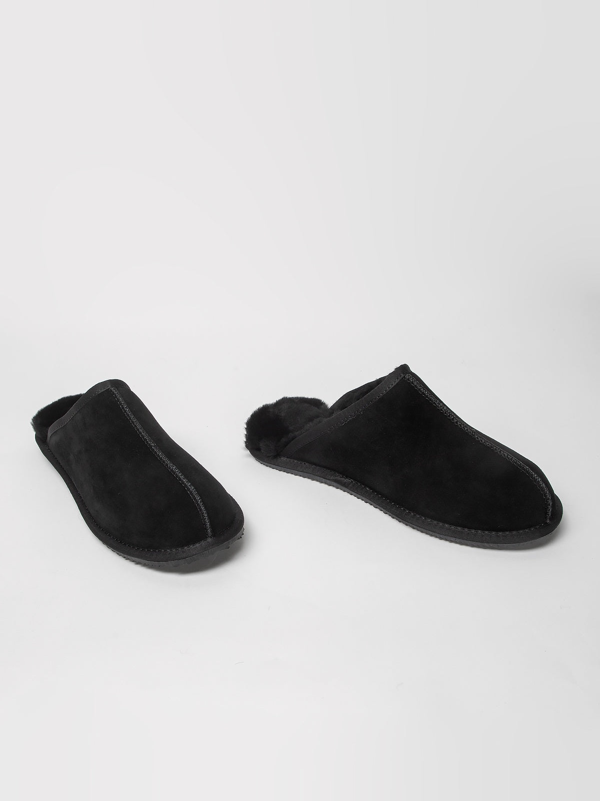 Men's leather room slippers