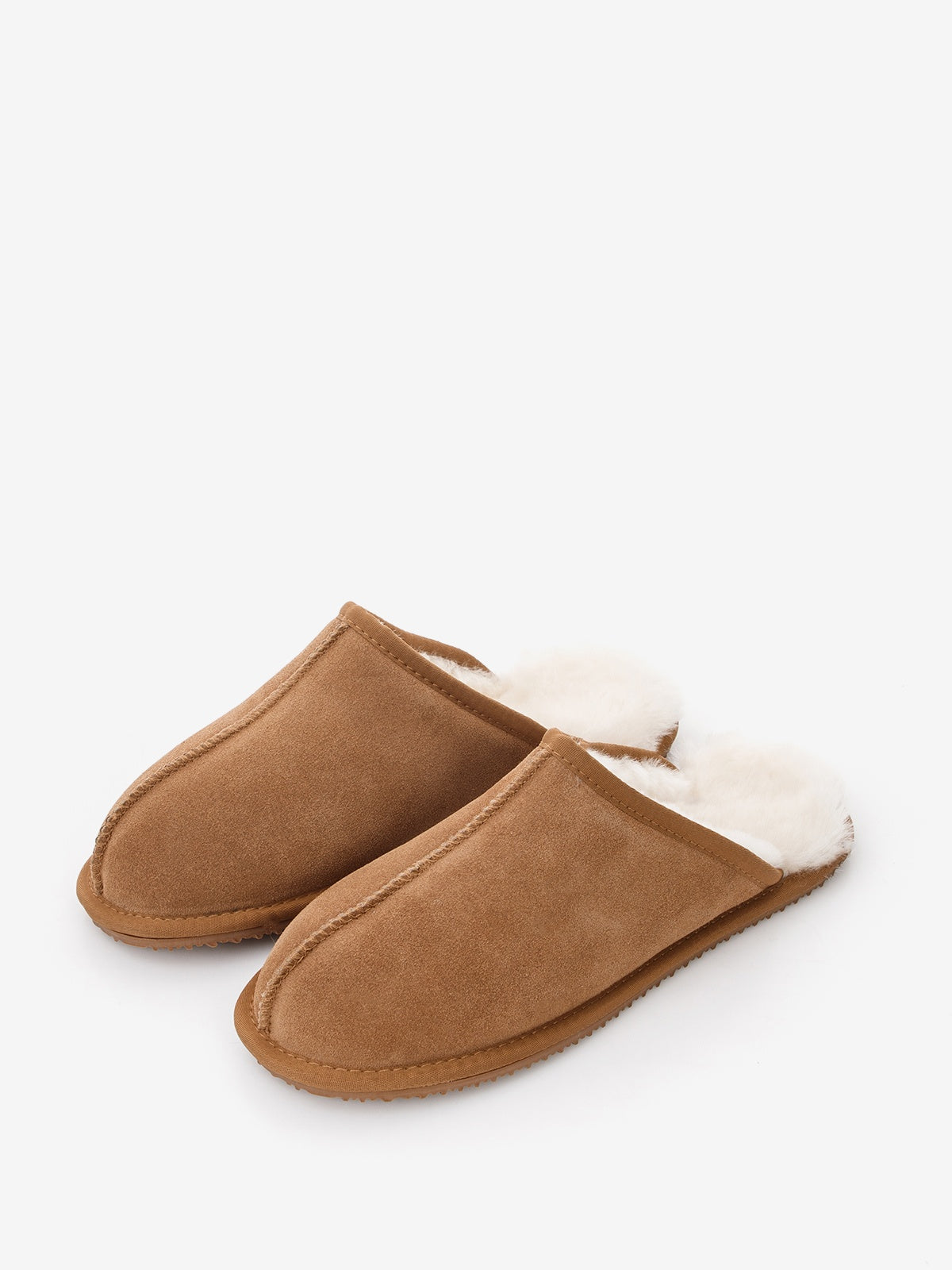 Men's leather room slippers