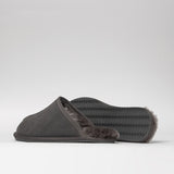Men's leather room slippers