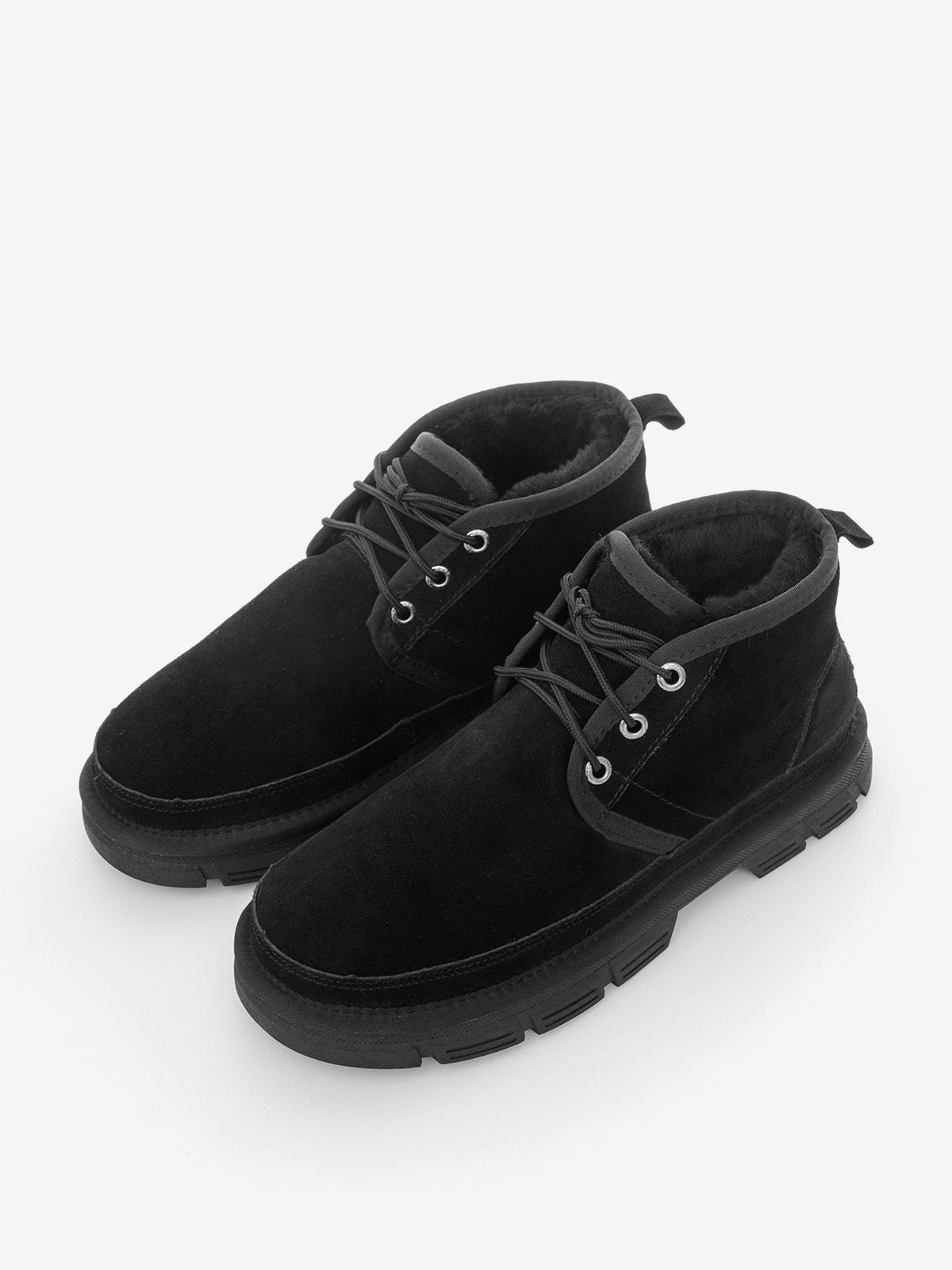 Men's leather boots with insulation