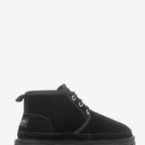 Men's leather boots with insulation